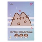 Кольоровий картон Yes односторонній А4 Pusheen 10 аркушів (955463) - уменьшенное изображение 1