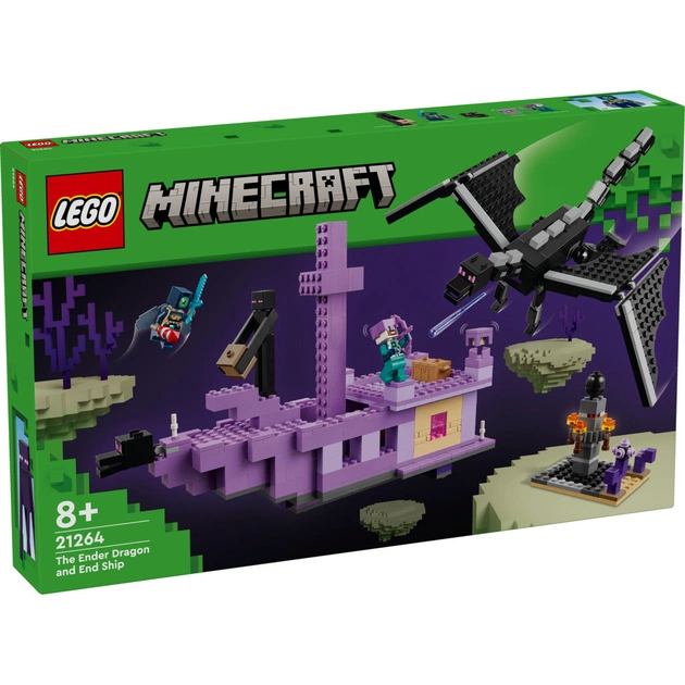 Конструктор LEGO Minecraft Дракон Енду і Корабель Краю (21264) - зображення 1