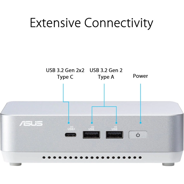 Комп'ютер ASUS NUC 14 Pro+ RNUC14RVSU700002I Kit(L6) / Ultra 7 155H, M.2 22x80 NVMe; 22x42 NVMe (90AR0051-M000A0) - зображення 8