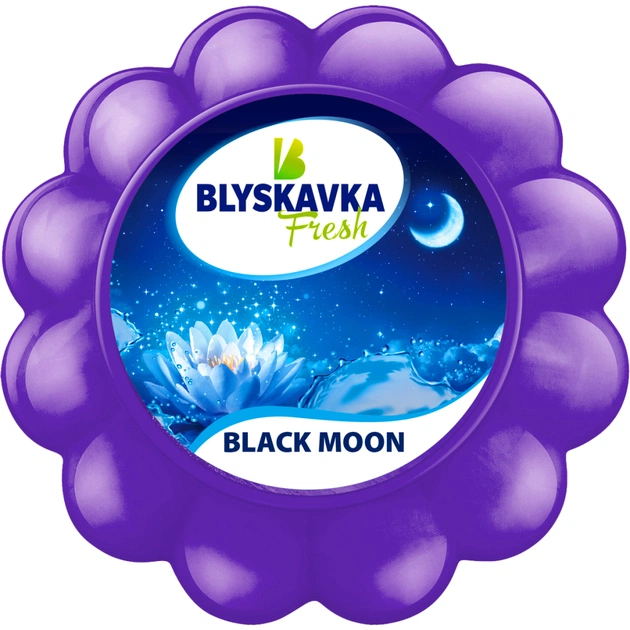 Освежитель воздуха Blyskavka Fresh Гелевый Black Moon (4820214190597) - изображение 1