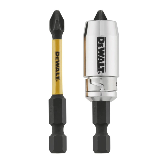 Набор бит DeWALT IMPACT TORSION, ударных, Ph2, L=50 мм, 2 шт.+магнитный держатель (DT70536T) - изображение 1