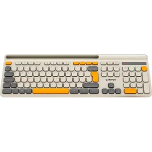 Клавіатура Canyon HKB-W03 Wireless UA Beige (CNS-HKBW03BG) зображення 1