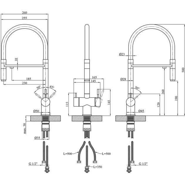 Змішувач Kroner Klassisch-ESG03815WHI (CV027935) - picture 9