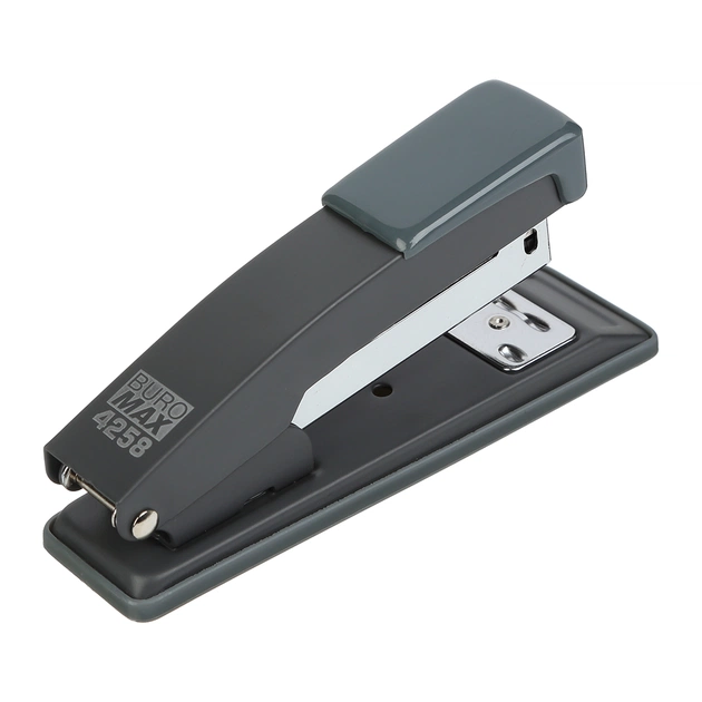 Степлер Buromax металевий, JOBMAX, 20 аркушів, (скоби №24; 26), 112 х 44 х 34 мм, сірий (BM.4258-09) - picture 2