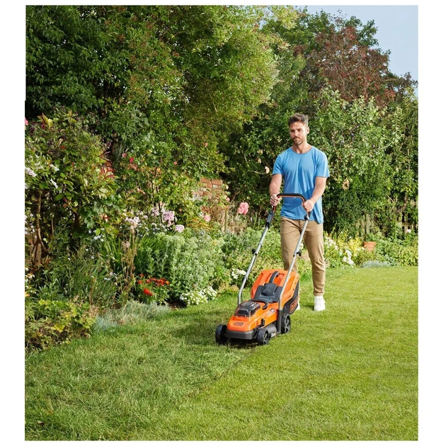 Газонокосарка Black&Decker BCMW3318 18V, 2x2.5Ah, ширина косіння 32 см (BCMW3318L2) - зображення 11