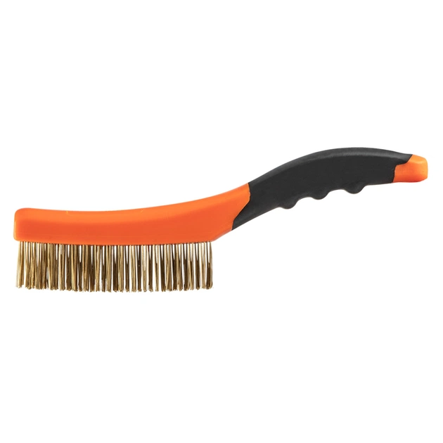 Щітка по металу Neo Tools 4х16 рядів, прямий дріт 0.3мм, 260мм, двокомпонентне руків'я (39-030) - picture 1