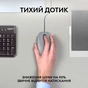 Мишка Logitech M110 Silent USB Mid Gray (910-006760) - зменшене зображення 2