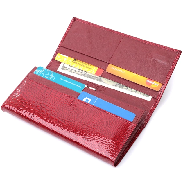 Кошелек ST Leather Из натуральной кожи Красный (22680) - изображение 6