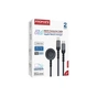 Дата кабель USB-C to Lightning 27W + USB-C 60W + Apple Watch 2.5W 1.5m icharge trio black Promate (icharge-trio.black) - уменьшенное изображение 6