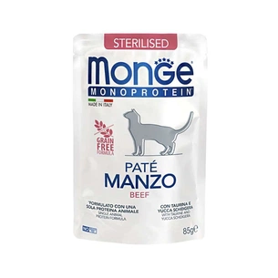 Паштет для котів Monge Cat Monoprotein Sterilised яловичина 85 г (8009470013741) зображення 1