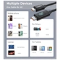 Дата кабель USB-C to USB-C 1.2m PD100W digital display silicone Choetech (XCC-1064) - зменшене зображення 6