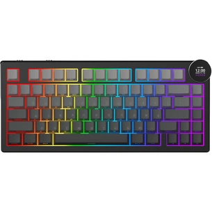 Клавіатура Ajazz AK820 V2 White Peach Switch Wireless/Bluetooth/USB UA Black/Gray (AK820-V2-WP-S-BG) зображення 1