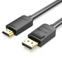 Кабель Vention DisplayPort - HDMI (M/M), 2 м, Black (HADBH) - уменьшенное изображение 1