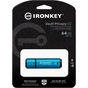 USB флеш накопичувач Kingston 64GB IronKey Vault Privacy 50 Blue USB 3.2 (IKVP50/64GB) - зменшене зображення 5
