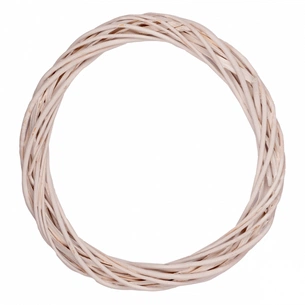 Різдвяний вінок YES! Fun ротанговий білий 25 см (974266) picture 1