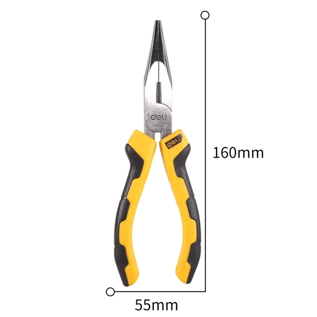 Плоскогубці Deli з довгим носом #6 (EDL2106) - picture 3
