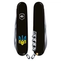 Ніж Victorinox Climber Ukraine Black "Тризуб Жовто-Блакитний" (1.3703.3_T0016u) - зменшене зображення 2