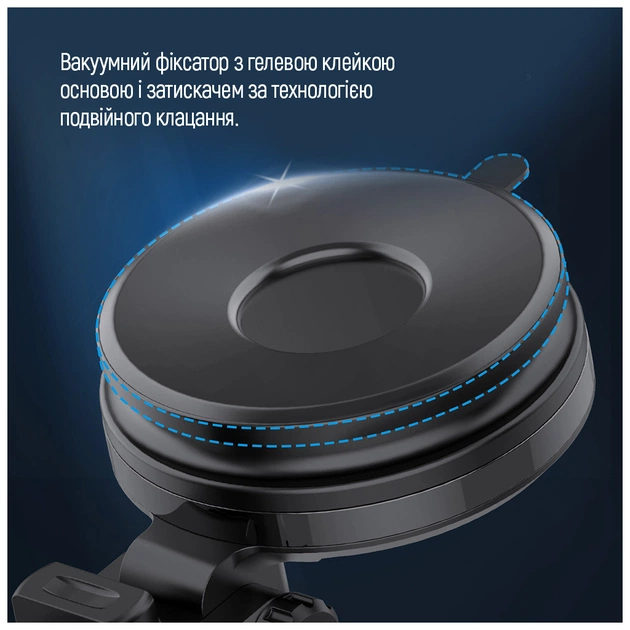 Універсальний автотримач ColorWay Dashboard Car Wireless Charger 15W Black (CW-CHAW037Q-BK) - picture 11