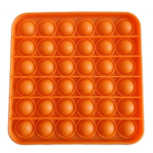 Антистрес Sibelly антистрес Pop It Mono Square Orange (SB-PPIT-SQL-OR) зображення 1