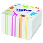 Серветки столові ZooZoo одношарові білі 24x23 см 100 шт. (4823019009293) - уменьшенное изображение 1