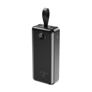Батарея універсальна XO 30000mAh, PD/20W, QC/22.5W, with light, black (PR240_Black) зображення 1