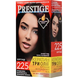 Фарба для волосся Vip's Prestige 225 - Бургунді 115 мл (3800010504232) зображення 1