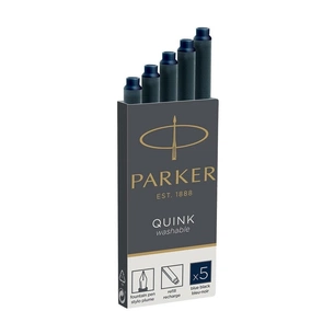 Чорнило для пір'яних ручок Parker Картриджі Quink / 5шт темно сині (11 410BLB) изображение 1