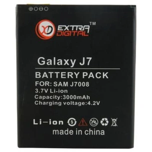 Акумуляторна батарея Extradigital Samsung Galaxy J7 J700H (3000mAh) (BMS6407) зображення 1