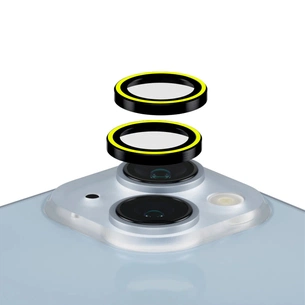 Скло захисне Armorstandart for Camera AR iPhone 15 / 15 Plus Yellow (ARM76132) зображення 1