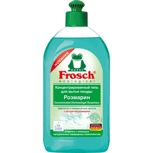 Засіб для ручного миття посуду Frosch Розмарин 500 мл (4009175955432) зображення 1