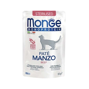 Паштет для котів Monge Cat Monoprotein Sterilised яловичина 85 г (8009470013741) зображення 1