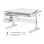 Парта Mealux Hamilton Multicolor Pink Lite (BD-680 W/G MC + PN Lite) - зменшене зображення 1