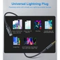 Перехідник USB-C to jack 3.5mm stereo audio (CDLA) 2.0m Choetech (AUX008-BK) - уменьшенное изображение 2