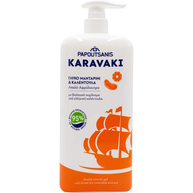 Гель для душу Karavaki Календула і мандарин 750 мл (5201109002819) - изображение 1