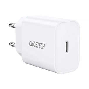 Зарядний пристрій Choetech USB-C PD20W white (Q5004-V5) зображення 1