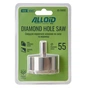 Свердло Alloid Base, корончате, алмазне, по склу та кераміці, 55мм (GS-50055) - зменшене зображення 3