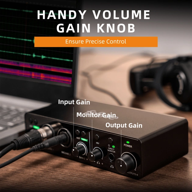 Аудіоінтерфейс Fifine Ampli 3 - picture 7