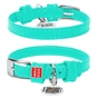 Нашийник для тварин WAUDOG Glamour з QR паспортом без прикрас L Ш 35 мм ментоловий (332213) - зменшене зображення 1