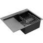 Мийка кухонна Kroner Schwarze-6350RHMPVD (CV031323) - зменшене зображення 4