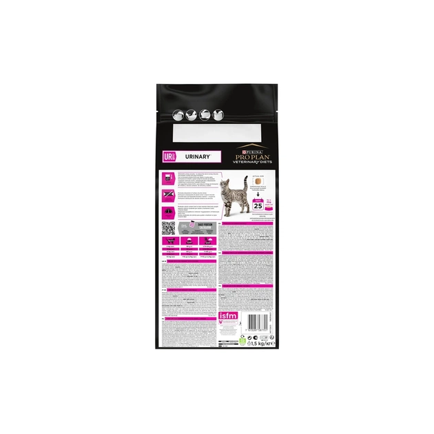 Сухий корм для кішок Purina Pro Plan Veterinary Diets UR Urinary при сечокам'яній хворобі 1.5 кг (7613035160552) - picture 3