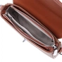 Сумка Vintage Жіноча з фактурним клапаном з натуральної шкіри Коричнева (22621) - зменшене зображення 9