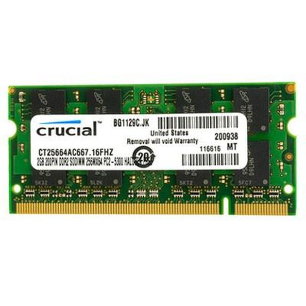 Модуль пам'яті для ноутбука SoDIMM DDR2 2GB 667 MHz Micron (CT25664AC667) - зображення 1