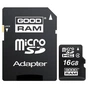 Карта пам'яті Goodram 16GB microSDHC Class 4 + adapter (SDU16GHCGRNR/SDU16GHCAGRR9/SDU16) - зменшене зображення 1