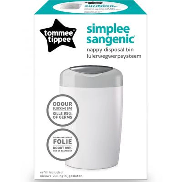 Накопичувач підгузників Tommee Tippee Sangenic Simplee сірий (5010415700384) - зображення 3