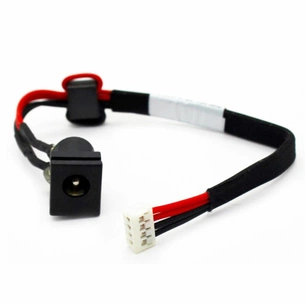 Роз'єм живлення ноутбука з кабелем для Toshiba PJ439 (5.5mm x 2.5mm), 4-pin, 17 см Универсальный (A49051) зображення 1