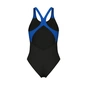 Купальник Arena Breath Swimsuit V Back Lb 008330-580 синій, чорний, бірюзовий 44 (3468337422006) - уменьшенное изображение 8