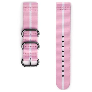 Ремінець до смарт-годинника Samsung Gear Premium Nato Pink-White (GP-R600BREECAE) зображення 1