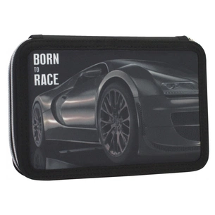 Пенал Cool For School 2 відділення з відворотами Чорний (CF87282) зображення 1