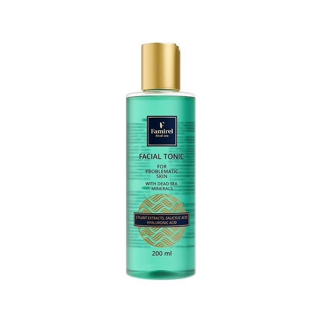 Тоник для лица Famirel Facial Tonic Для проблемной кожи С салициловой и гиалуроновой кислотами 200 мл (7290114085083) - изображение 1