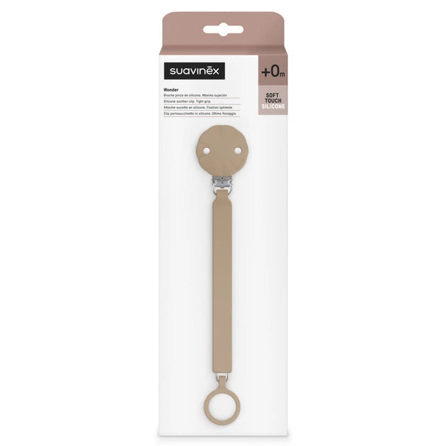 Кліпса для пустушок Suavinex Wonder бежева (402544) - picture 5